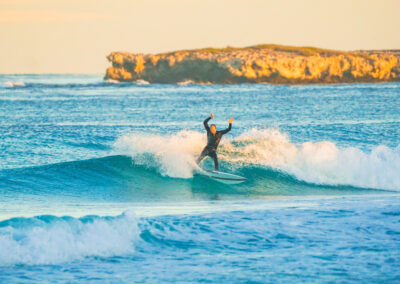 Surfing in Lancelin