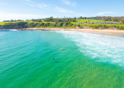surfing in merimbula